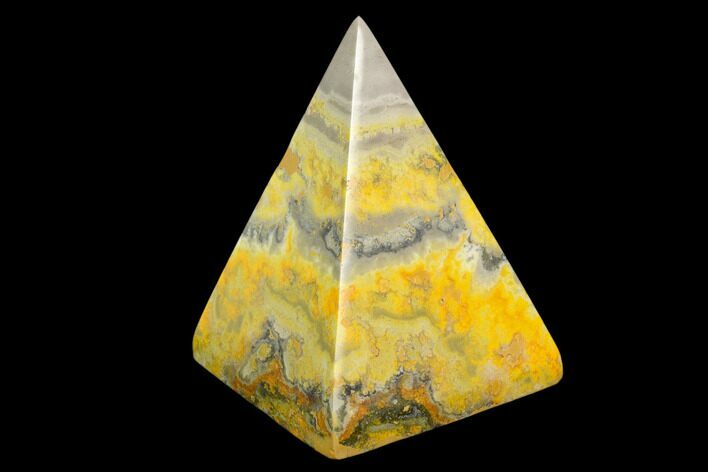 Polished Bumblebee Jasper Pyramid - Indonesia #114981